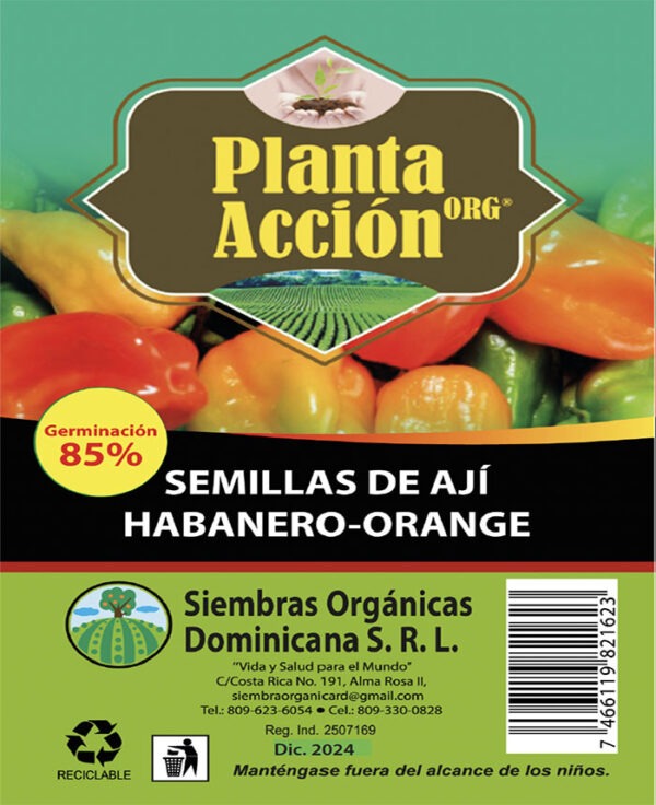 Semillas De Ají Habanero-Orange